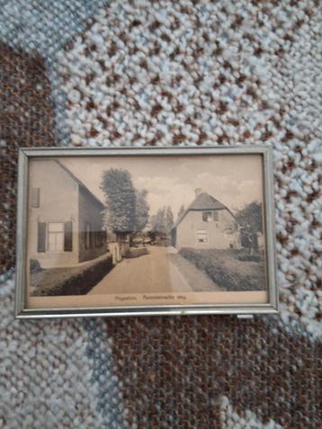 Oud fotolijstje met foto Hagestein Reiersteinsche weg beschikbaar voor biedingen