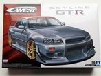 Modelbouw Nissan Skyline GT-R BNR34 C-West – bouwmodel 1:24, Overige merken, Aoshima., Auto, Groter dan 1:32