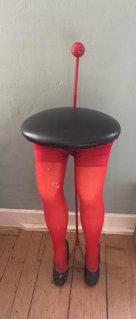 Bijzet kruk / tafel / bachelor party, Huis en Inrichting, Tafels | Bijzettafels, Gebruikt, Rond, 45 tot 60 cm, Minder dan 55 cm