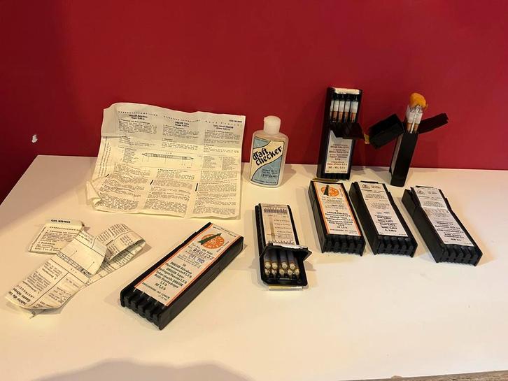 Vintage Dräger Buizen Set, gasdetectie set brandweer., Verzamelen, Overige Verzamelen, Gebruikt, Ophalen of Verzenden
