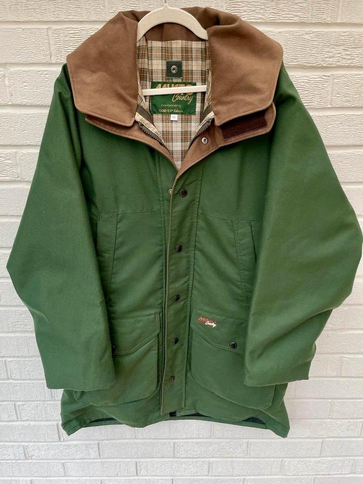 Vintage MUSTO COUNTRY herenjas regenjas heren Jas groen M, Kleding | Heren, Jassen | Winter, Gedragen, Maat 48/50 (M), Groen, Ophalen of Verzenden