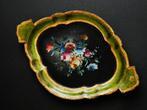 Handbeschilderd Italiaans dienblad serveerblad met bloemen, Antiek en Kunst, Curiosa en Brocante, Ophalen of Verzenden