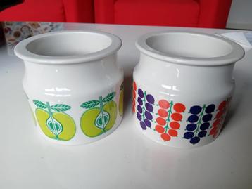 2 Arabia Pomona Finland jampotten appel en bessen beschikbaar voor biedingen