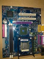 ECS PM845GV1 Motherboard – Socket 478, DDR, AGP, Untested, Ophalen of Verzenden, Gebruikt, Intel