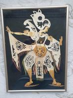 te koop prachtige Vintage Bamboe figuur Wayang Kulit, Antiek en Kunst, Kunst | Schilderijen | Klassiek, Ophalen of Verzenden