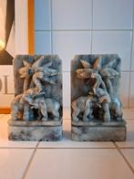 Vintage marmeren boekensteunen, Ophalen of Verzenden