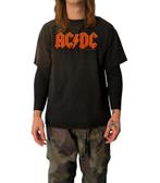 00s AC/DC Logo Graphic T-Shirt – Size L – Black – Anvil Tag, Maat 52/54 (L), Anvil, Zwart, Anvil