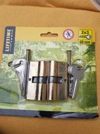 2x slot met 3x sleutels 60mm nieuw, Ophalen of Verzenden, Nieuw, Slot