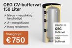 OEG CV-Buffervat 150 Liter – Premium kwaliteit, Doe-het-zelf en Verbouw, Geisers en Boilers, Ophalen, 100 liter of meer, Nieuw