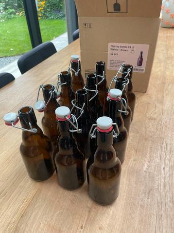 Bierflessen met beugel 33 cl (12 stuks) beschikbaar voor biedingen