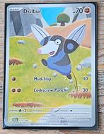 Drilbur Illustration Rare Black Bolt 124/086 Pokémon kaart, Ophalen of Verzenden, Zo goed als nieuw, Losse kaart