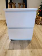 Ikea Malm nachtkastje - Wit, Ophalen, Gebruikt, Minder dan 45 cm, Minder dan 55 cm