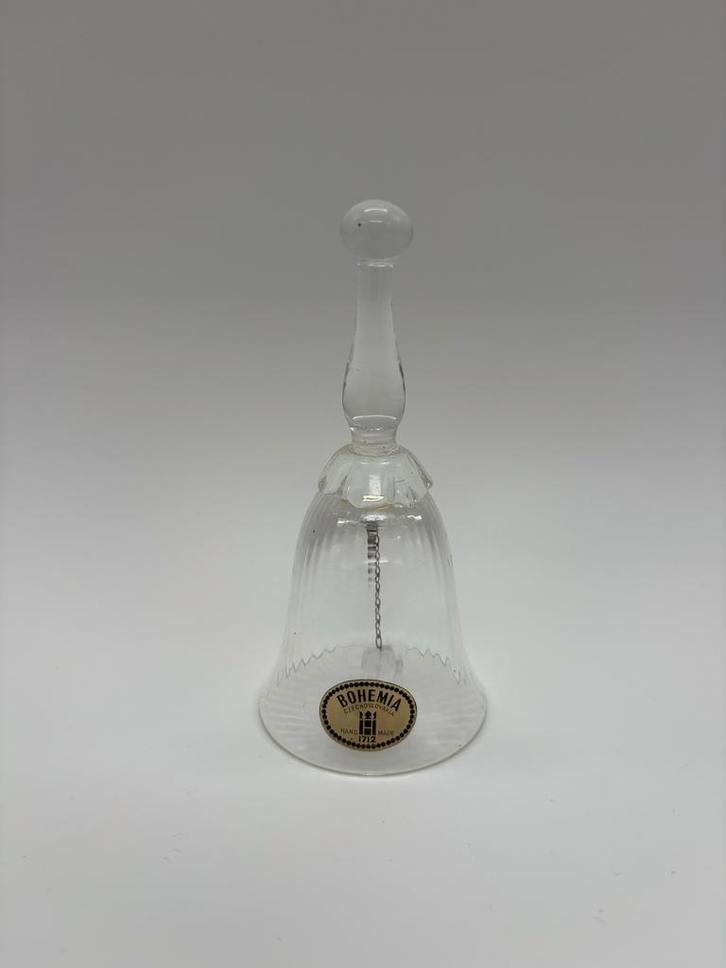 Bohemia Crystal Bel - Handgemaakt Kristalglas, Antiek en Kunst, Antiek | Glas en Kristal, Ophalen of Verzenden