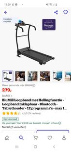 BluMill Loopband - Inklapbaar & Bluetooth, Ophalen, Buik, Zo goed als nieuw, Metaal