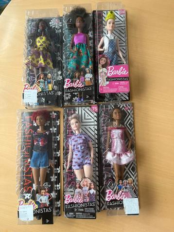 Barbie Fashionista's - 6 Nieuw in Doos, 1 Open beschikbaar voor biedingen
