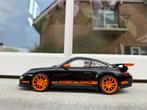 1:18 Porsche 911 (997) GT3 RS zwart 2007 Autoart / JJTOP, Hobby en Vrije tijd, Modelauto's | 1:18, Auto, Autoart, Ophalen of Verzenden