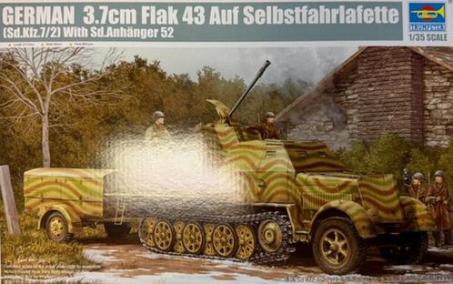 Coelianmodels, Trumpeter 01527, Sd Kfz 8 Flak, 1/35, € 32,99, Hobby en Vrije tijd, Modelbouw | Auto's en Voertuigen, Nieuw, Tank