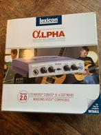 Lexicon Alpha desktop recording studio 2.0, Muziek en Instrumenten, Ophalen of Verzenden, Zo goed als nieuw