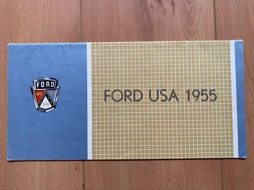 Ford USA - 1955  - dikke folder - Brochure, Boeken, Auto's | Folders en Tijdschriften, Gelezen, Ford, Verzenden