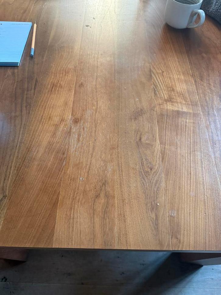 Houten tafel van bert plantagie, Huis en Inrichting, Tafels | Eettafels, Gebruikt, 200 cm of meer, 100 tot 150 cm, Vijf personen of meer