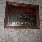Coach & horses bar pub bier spiegel reclame vintage, Ophalen of Verzenden, Gebruikt, Reclamebord