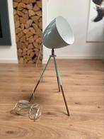 Mintgroene driepoot lamp, Ophalen, Zo goed als nieuw, Metaal, Minder dan 50 cm