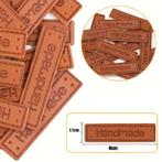 20 Vegan Leer labels 'Handmade' 40x11 mm, Ophalen, Nieuw, Breien of Haken, Overige typen