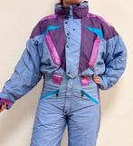 Vintage retro skipak - lila, paars, roze, blauw maat M, Maat 38/40 (M), Ophalen of Verzenden, Vintage, Gedragen