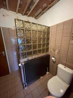 Vintage Bad + wastafel + glasblokken douchewand, Ophalen, Gebruikt, Bad