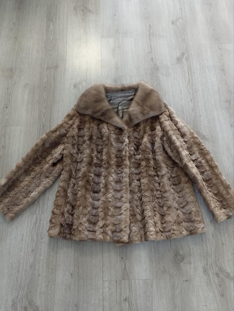 Vintage Bontjas - Uitstekende Staat, Kleding | Dames, Jassen | Winter, Maat 38/40 (M), Bruin, Ophalen of Verzenden, Vintage