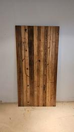 Vintage houten eettafel - industrieel, Doe-het-zelf en Verbouw, Hout en Planken, Gebruikt, Ophalen of Verzenden