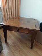 Salontafel 75 x 75 kersen hout, Huis en Inrichting, Ophalen, Gebruikt, 50 tot 100 cm, 50 tot 75 cm