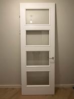 Luxe opdekdeur met glas, Ophalen, 80 tot 100 cm, 215 cm of meer, Binnendeur