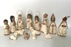 Vintage Mexicaanse kerststal wit met goud, Ophalen of Verzenden, Gebruikt
