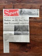 Voetbal krantenartikel FC Den Haag Feyenoord mei 1976 ADO, Verzamelen, Ophalen of Verzenden, Knipsel(s)
