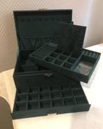 Grote Groene Sieradendoos / Sieraden Doos Opberg Organizer, Minder dan 50 cm, Verzenden, Nieuw, Minder dan 50 cm