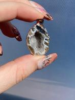 Agaat geode ketting hanger #2 mineraal edelsteen, Ophalen of Verzenden