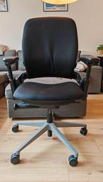 Steelcase Leap V2, Gebruikt, Zwart, Ophalen of Verzenden, Bureaustoel