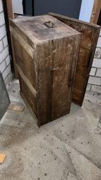 Oude houten dekenkist, Ophalen, Overige materialen, Gebruikt, 50 tot 100 cm