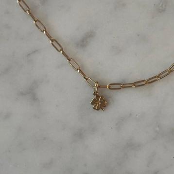 14K gouden hanger klavertje 4 beschikbaar voor biedingen