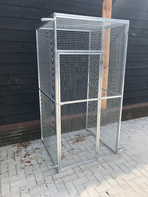 Aluminium volière 102 x 104 x 202 cm nieuw!, Dieren en Toebehoren, Vogels | Hokken en Kooien, Gebruikt, Broedkooi of Kweekkooi