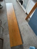 Eiken plank of werkblad 220x37x6, 25 tot 50 mm, Eiken, Ophalen of Verzenden, Zo goed als nieuw