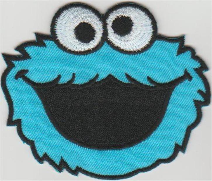 Koekiemonster stoffen opstrijk patch embleem, Verzamelen, Kleding en Patronen, Nieuw, Shirt, Ophalen of Verzenden