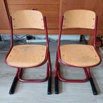 2 Vintage Schoolstoeltjes, Ophalen, Gebruikt, Twee, School