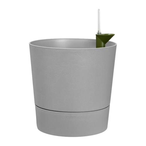 Elho Greensense Aqua Care | Rond | 30 + 35cm | Licht beton, Tuin en Terras, Bloempotten, Nieuw, Kunststof, Binnen, Balkon, Tuin