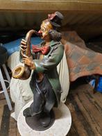 Clown met Saxofoon - 68 cm Hoog, Ophalen of Verzenden