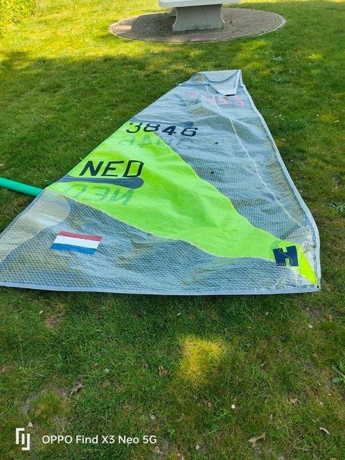 RS Feva grootzeil en gennaker., Watersport en Boten, Zeilen en Zeiltoebehoren, Zo goed als nieuw, Grootzeil, Minder dan 15 m²