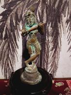 Oude bronzen Krishna de hindoe god van liefde en kracht, Ophalen of Verzenden, Gebruikt
