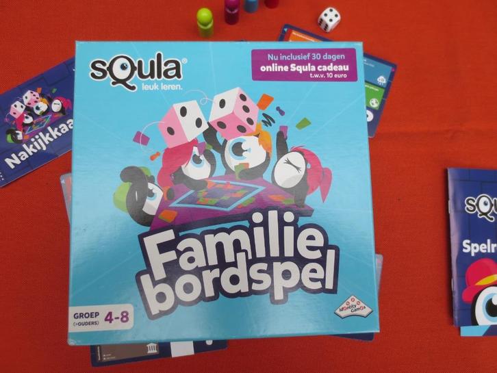 Squla familie bordspel, Hobby en Vrije tijd, Gezelschapsspellen | Bordspellen, Zo goed als nieuw, Een of twee spelers, Drie of vier spelers