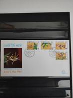 Republiek Suriname FDC 101 Wereldnatuurfonds nr 490-493, Ophalen of Verzenden, Na 1940, Gestempeld